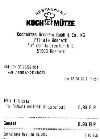 mtze Hffner Kochmtze Restaurant